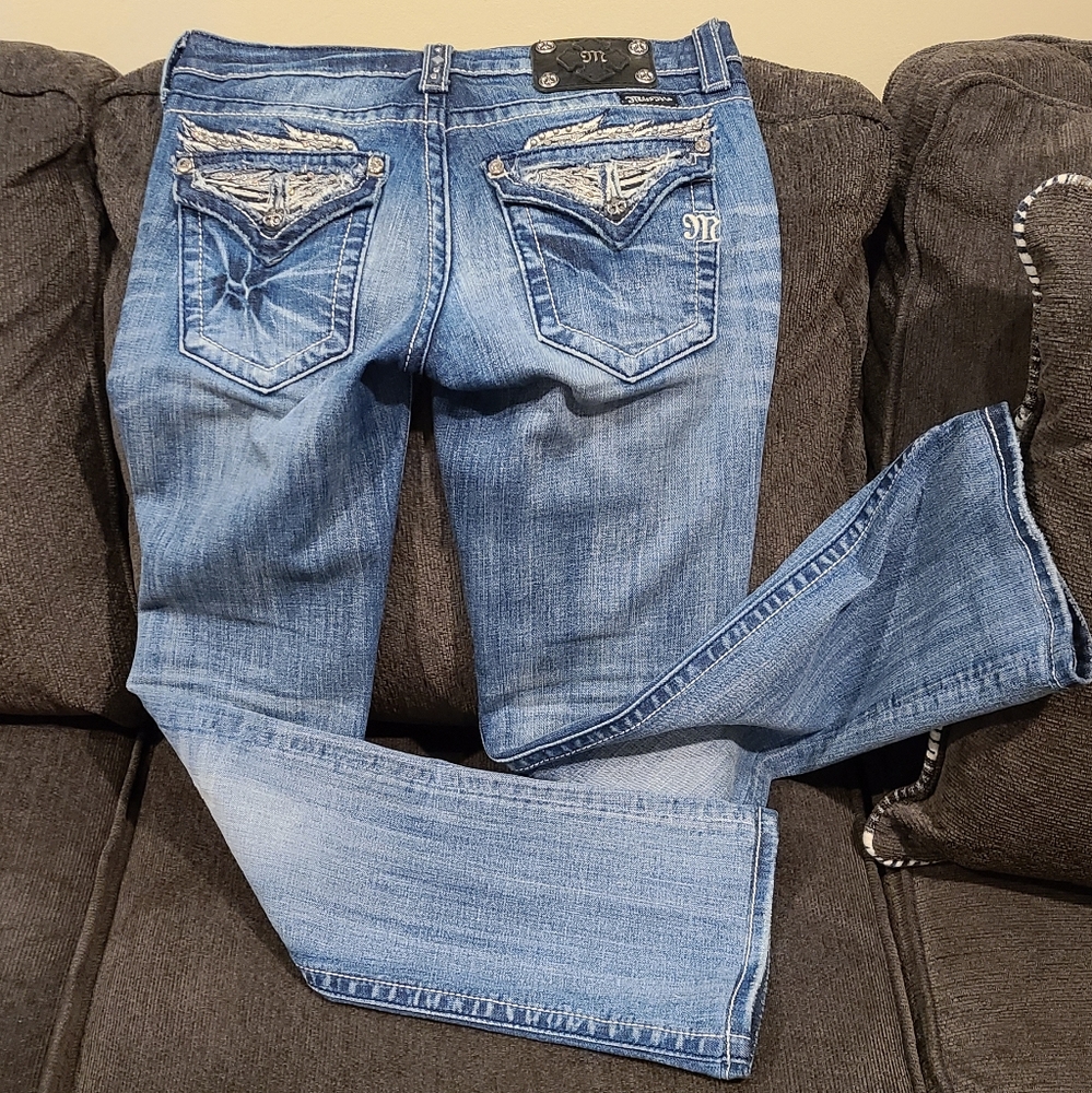 Miss Me embellished jeans boot cut size 28
